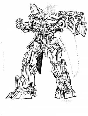 Раскраски Раскраска Большой трансформер трансформеры, Download print coloring page