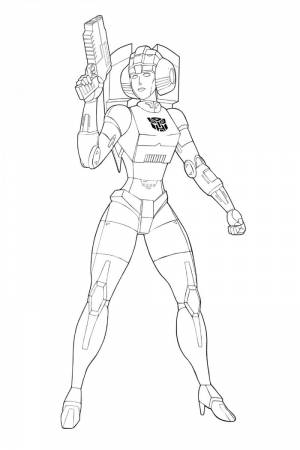 Раскраска Автобот Арси