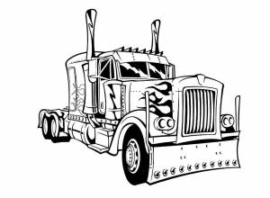 Раскраски Оптимус Прайм  и  онлайн