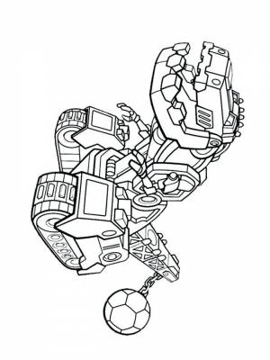Картинка Боты спасатели раскраска  онлайн
