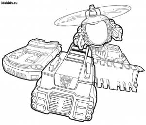 Раскраска Трансформеры роботы для мальчиков