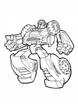 Раскраска Боты спасатели  картинку для детей