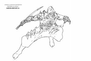 Раскраски ниндзя для мальчиков