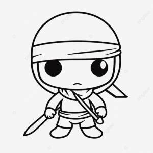 рисунок изображение раскраски ниндзя контур эскиз вектор PNG , рисунок крыла, рисунок кольца, ниндзя рисунок PNG картинки и пнг рисунок для й загрузки