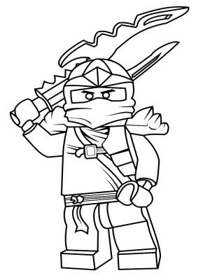 Распечатать на  раскраски Лего Ниндзя Го для мальчиков
