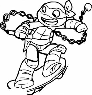 Раскраска Черепашки ниндзя  картинку