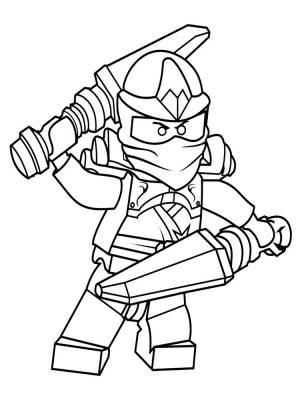 Распечатать картинки для детей с Лего Ниндзя Го