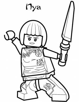 Раскраски Раскраска Лего ниндзя