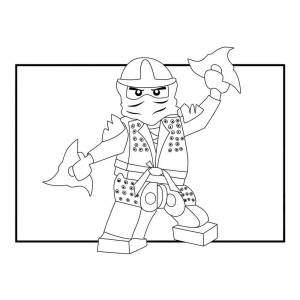 Раскраска Зелёный ниндзя