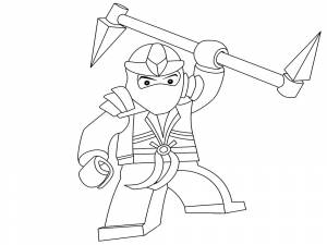 Изучаем с малышом цвета с помощью раскрасок с Лего Ниндзя Го