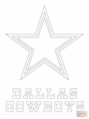 Cowboy Coloring Pages Dallas Cowboys Logo Coloring Page Free Printable Coloring Pages page logo 25