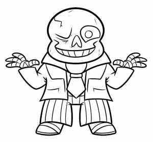 Раскраски Undertale