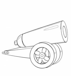 Раскраски Пушка
