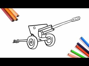 Как нарисовать ПУШКУ
