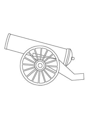 Раскраски Пушка