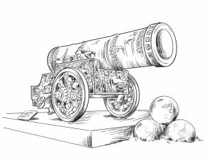 Царь пушка рисунок карандашом
