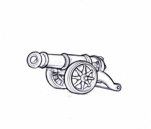 Раскраски Пушка
