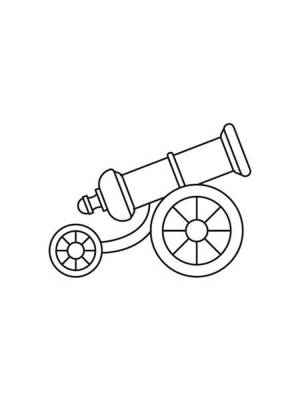 Раскраски Пушка