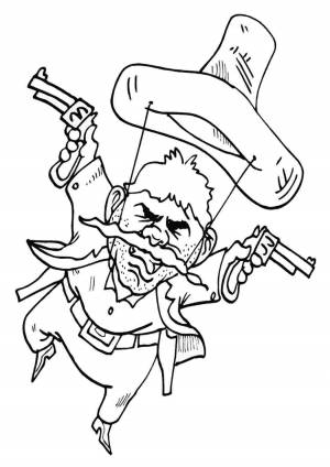 Раскраски, бандит