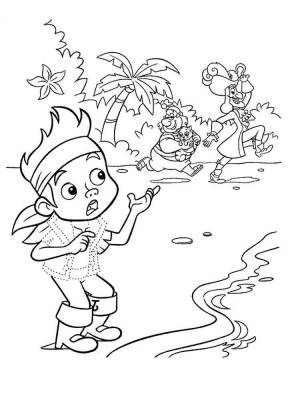 Раскраски Джейк и пираты Нетландии