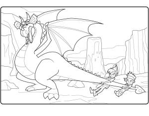 Раскраска Джейк и Пираты Нетландии