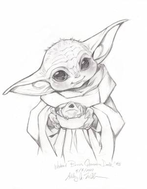 DataLife Engine > Версия для печати > Малыш йода рисунок карандашом