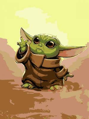 картина по номерам Красиво Красим Мандалорец