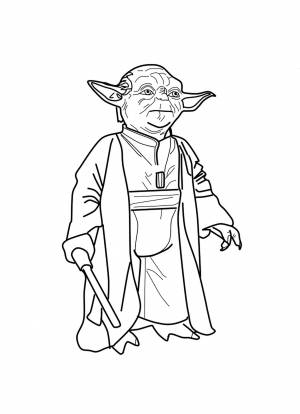 Йода раскраска