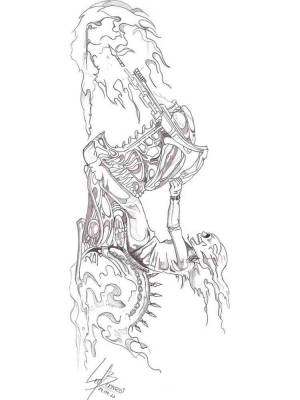 Раскраски Призрачный гонщик