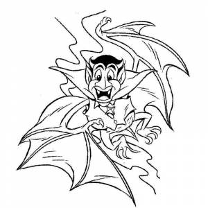 Раскраска великий вампир Дракула