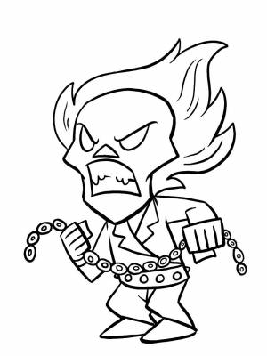 Раскраски Призрачный гонщик   в формате