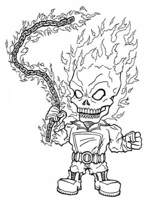 Раскраски Призрачный гонщик   в формате