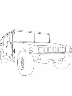 Раскраски Хаммер   в формате