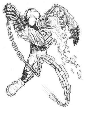 Раскраски Призрачный гонщик  и  онлайн