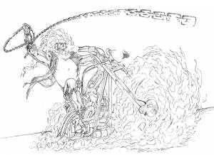 Раскраски Призрачный гонщик