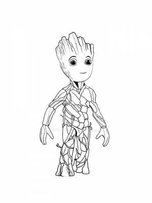 Раскраска Стражи галактики  листе