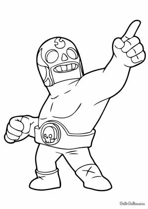 Раскраска Эль Примо Браво Старс