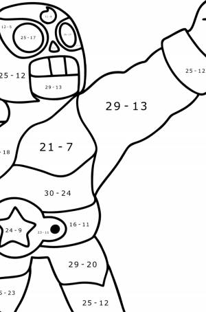 Раскраска Эль Примо Brawl Stars ♥ Онлайн и !