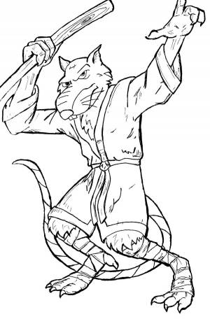 Раскраски Сплинтер