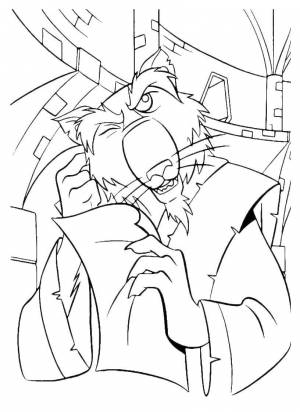 Раскраски Раскраска Учитель сплинтер