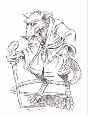 Раскраски сплинтер черепашки ниндзя