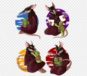 Сплинтер Донателло Рафаэль Майкланджело Леонардо, Одинокая Крыса И Детёныши, фиолетовый, комиксы, другие png