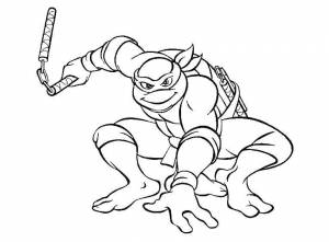 Раскраски сенсей, Раскраска Сплинтер сенсей черепашки ниндзя