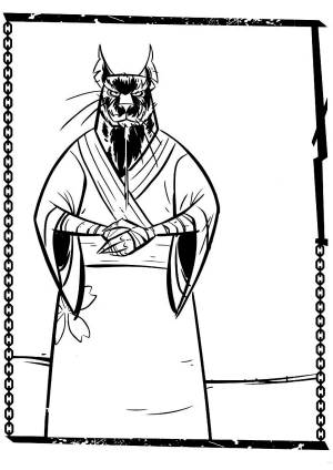 Раскраски Учитель сплинтер