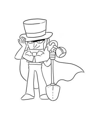 Mortis Brawl Stars coloring pages