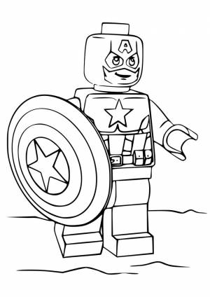 Раскраска № 4020 LEGO Super Heroes