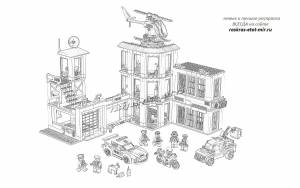 Раскраска Лего Сити 1