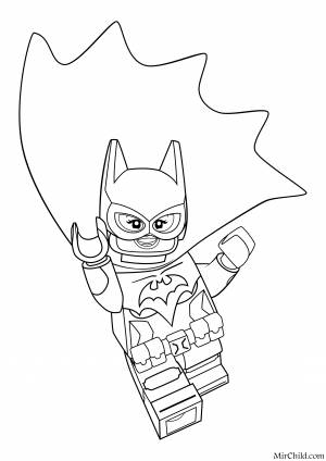 Раскраска лего бэтмен