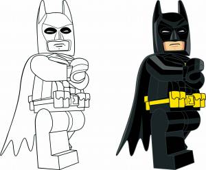 Раскраска лего бэтмен