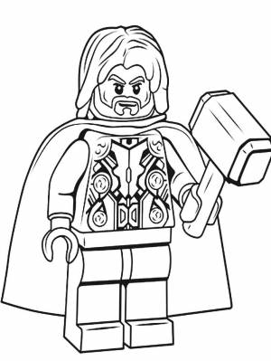 Раскраски Лего Мстители   в формате